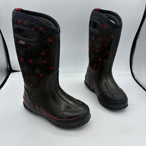 Bogs Boots Kids Infant Toddler Size 12 Black Creepy Crawl Spider Insulated